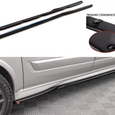 COPPIA SOTTOMINIGONNE MAXTON DESIGN NERE OPACHE PER FORD TRANSIT CUSTOM ST-LINE MK1 FACELIFT