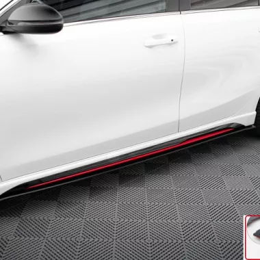 COPPIA SOTTOMINIGONNE STREET PRO MAXTON DESIGN PER KIA PROCEED GT MK1 (NERE-ROSSE)