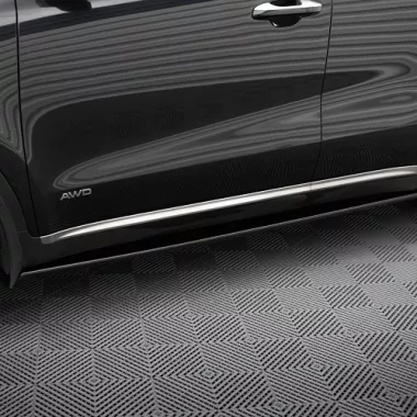 COPPIA SOTTOMINIGONNE MAXTON DESIGN NERE LUCIDE PER KIA SPORTAGE MK4 GT-LINE
