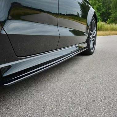 COPPIA SOTTOMINIGONNE MAXTON DESIGN NERE LUCIDE PER AUDI S3 8V SEDAN