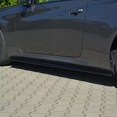 COPPIA SOTTOMINIGONNE MAXTON DESIGN NERE LUCIDE PER HYUNDAI GENESIS COUPE' MK1