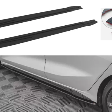 COPPIA SOTTOMINIGONNE STREET PRO MAXTON DESIGN PER AUDI S3 8Y SPORTBACK (BORDO ROSSO)