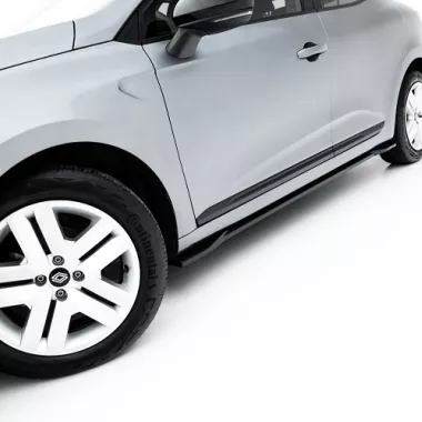 COPPIA SOTTOMINIGONNE MAXTON DESIGN NERE LUCIDE PER RENAULT CLIO MK5 RESTYLING STANDARD