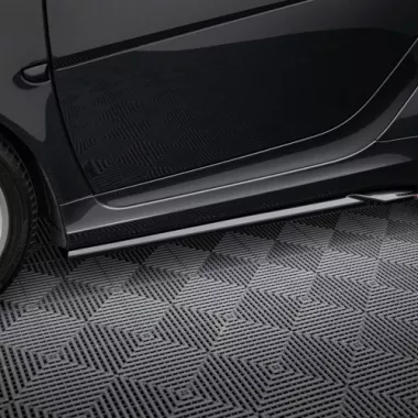 COPPIA SOTTOMINIGONNE MAXTON DESIGN NERE LUCIDE PER SMART BRABUS FORTWO C451 FACELIFT