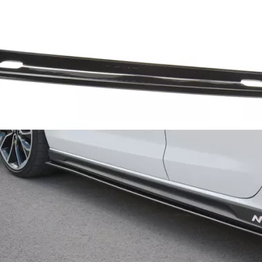 COPPIA SOTTOMINIGONNE V.1 MAXTON DESIGN NERE LUCIDE PER HYUNDAI I30 N (MK3) PRE-RESTYLING FASTBACK E HATCHBACK