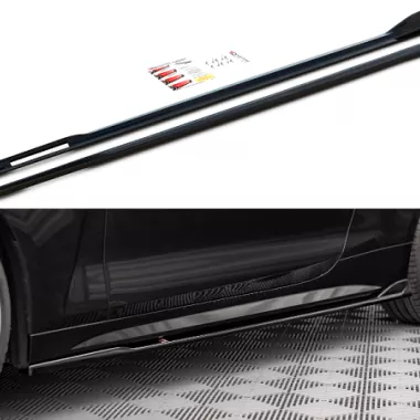 COPPIA SOTTOMINIGONNE V.2 MAXTON DESIGN NERE LUCIDE PER BMW SERIE 4 G22 M-PACK