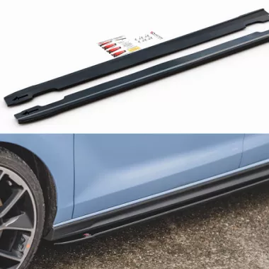 COPPIA SOTTOMINIGONNE V.4 MAXTON DESIGN NERE LUCIDE PER HYUNDAI I30 N (MK3) PRE-RESTYLING / RESTYLING FASTBACK E HATCHBACK