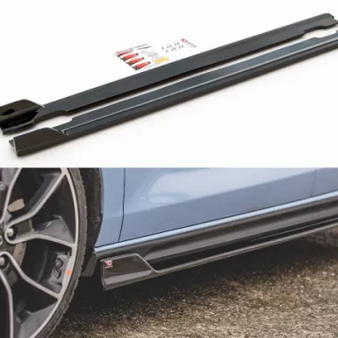 COPPIA SOTTOMINIGONNE V.5 MAXTON DESIGN NERE LUCIDE PER HYUNDAI I30 N (MK3) PRE-RESTYLING / RESTYLING FASTBACK E HATCHBACK