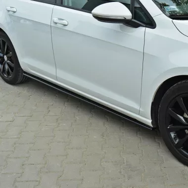 COPPIA SOTTOMINIGONNE MAXTON DESIGN NERE LUCIDE PER VW GOLF MK7 STANDARD
