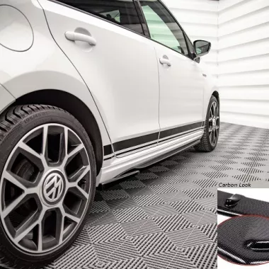 COPPIA SOTTOMINIGONNE MAXTON DESIGN CARBON LOOK PER VW UP GTI