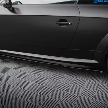 COPPIA SOTTOMINIGONNE MAXTON DESIGN NERE LUCIDE PER AUDI TTS 8S RESTYLING