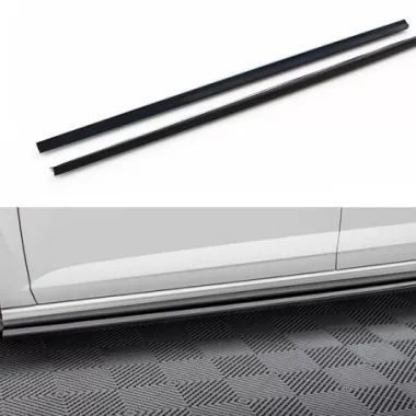 COPPIA SOTTOMINIGONNE MAXTON DESIGN NERE LUCIDE PER VW POLO AW GTI RESTYLING