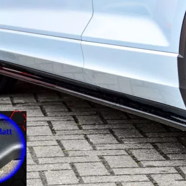 COPPIA SOTTOMINIGONNE PER VW T-ROC R PRE-RESTYLING NERO OPACO INGO NOAK TUNING