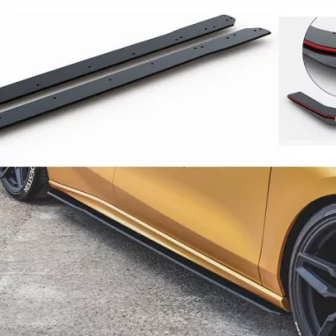 COPPIA SOTTOMINIGONNE RACING DURABILITY MAXTON DESIGN PER FORD FOCUS ST / ST-LINE MK4 (BORDO ROSSO)