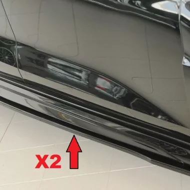 COPPIA SOTTOMINIGONNE NERO LUCIDO PER AUDI RS3 8Y PRE-RESTYLING/RESTYLING SPORTBACK/SEDAN RIEGER TUNING