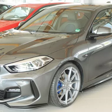 COPPIA SOTTOMINIGONNE NERO OPACO PER BMW SERIE 1 F40 M-PACK RIEGER TUNING