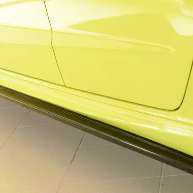 COPPIA SOTTOMINIGONNE NERO LUCIDO PER AUDI A3 8V 3/5 PORTE CON S-LINE RIEGER TUNING