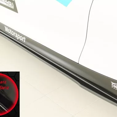 COPPIA SOTTOMINIGONNE NERO LUCIDO PER BMW SERIE 2 F22/F23 RIEGER TUNING