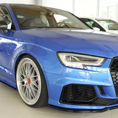 COPPIA SOTTOMINIGONNE NERO OPACO PER AUDI RS3 8V SEDAN RIEGER TUNING