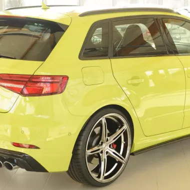 COPPIA SOTTOMINIGONNE NERO OPACO PER AUDI S3 8V RIEGER TUNING