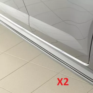 COPPIA SOTTOMINIGONNE NERE OPACHE PER VW POLO AW GTI / R-LINE RESTYLING RIEGER TUNING