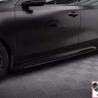 COPPIA SOTTOMINIGONNE + FLAPS STREET PRO MAXTON DESIGN PER KIA PROCEED MK3 GT FACELIFT (BORDO ROSSO)