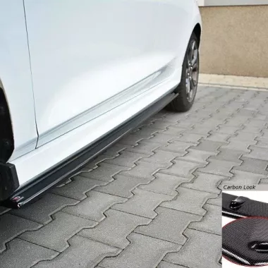 COPPIA SOTTOMINIGONNE V.1 MAXTON DESIGN CARBON LOOK PER FORD FIESTA MK8 ST / ST-LINE