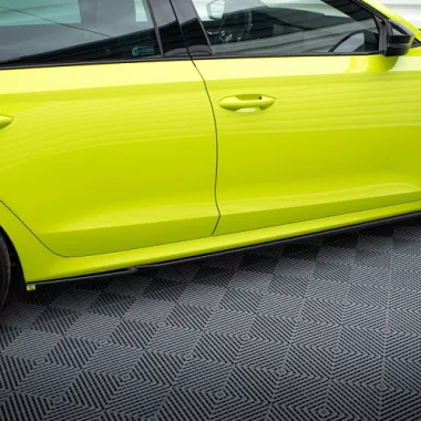 COPPIA SOTTOMINIGONNE V.1 MAXTON DESIGN NERE LUCIDE PER SKODA OCTAVIA RS MK4 COMBI/LIFTBACK PRE RESTYLING