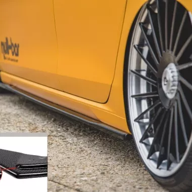 COPPIA SOTTOMINIGONNE V.1 MAXTON DESIGN CARBON LOOK PER VW GOLF MK8 STANDARD