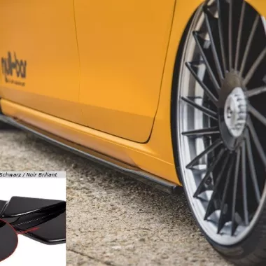 COPPIA SOTTOMINIGONNE V.1 MAXTON DESIGN NERE LUCIDE PER VW GOLF MK8 STANDARD