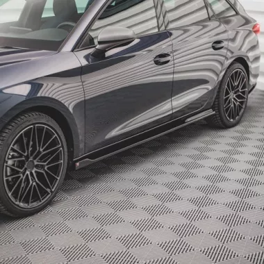 COPPIA SOTTOMINIGONNE V.2 MAXTON DESIGN NERE LUCIDE PER CUPRA LEON