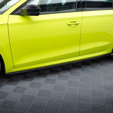 COPPIA SOTTOMINIGONNE V.2 MAXTON DESIGN NERE LUCIDE PER SKODA OCTAVIA RS MK4 COMBI/LIFTBACK PRE RESTYLING