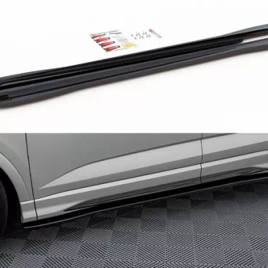 COPPIA SOTTOMINIGONNE V.2 MAXTON DESIGN NERE LUCIDE PER AUDI RSQ3 F3 SPORTBACK