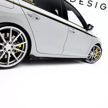 COPPIA SOTTOMINIGONNE V.4 MAXTON DESIGN NERE LUCIDE PER SKODA OCTAVIA RS MK4 COMBI/LIFTBACK PRE RESTYLING