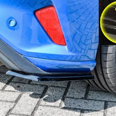 APPENDICI DIFFUSORE POSTERIORE SPORTIVO PER FORD FOCUS MK4 ST-LINE CARBON LOOK INGO NOAK TUNING