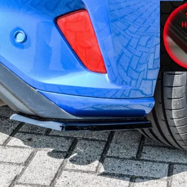 APPENDICI DIFFUSORE POSTERIORE SPORTIVO PER FORD FOCUS MK4 ST-LINE NERE LUCIDE INGO NOAK TUNING