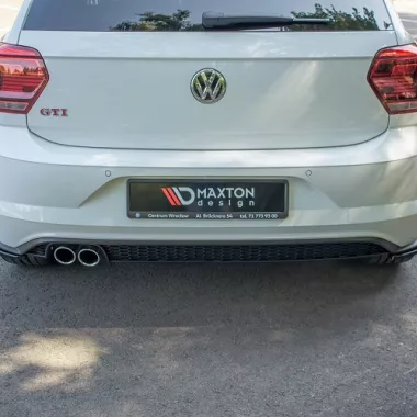 APPENDICI DIFFUSORE POSTERIORE SPORTIVO PER VW POLO AW GTI PRE-RESTYLING NERE LUCIDE MAXTON DESIGN