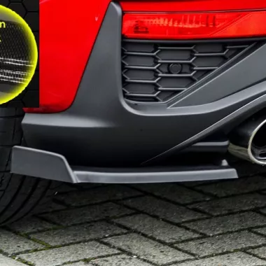 APPENDICI DIFFUSORE POSTERIORE CON ALETTE PER HYUNDAI I30N MK3 HATCHBACK FACELIFT CARBON LOOK INGO NOAK TUNING