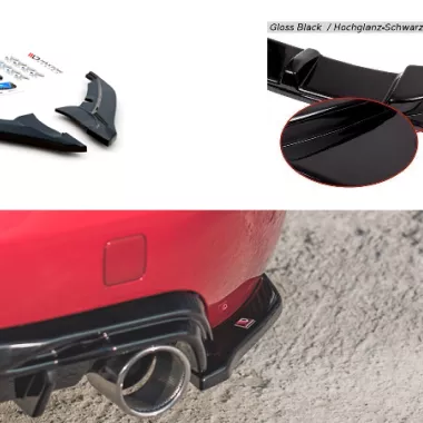 APPENDICI DIFFUSORE POSTERIORE SPORTIVO PEUGEOT 308 GT MK2 RESTYLING NERE LUCIDE MAXTON DESIGN