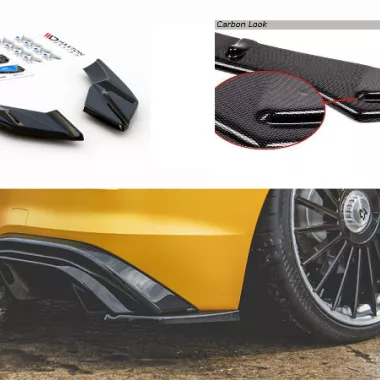 APPENDICI DIFFUSORE POSTERIORE SPORTIVO PER VW GOLF MK8 STANDARD CARBON LOOK MAXTON DESIGN