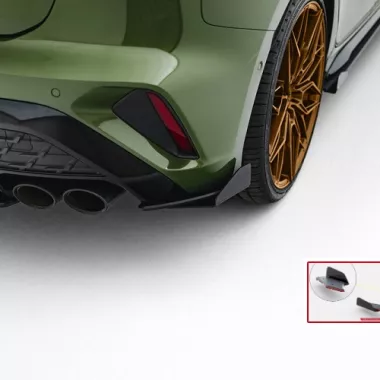 APPENDICI DIFFUSORE POSTERIORE SPORTIVO STREET PRO + FLAPS MAXTON DESIGN PER AUDI S3 8Y FACELIFT SPORTBACK (BORDO ROSSO)