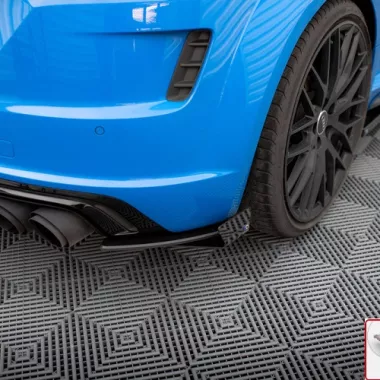 APPENDICI DIFFUSORE POSTERIORE SPORTIVO STREET PRO + FLAPS MAXTON DESIGN PER AUDI TTS 8S RESTYLING (BORDO ROSSO)