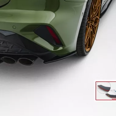 APPENDICI DIFFUSORE POSTERIORE SPORTIVO STREET PRO MAXTON DESIGN PER AUDI S3 8Y FACELIFT SPORTBACK (BORDO ROSSO)