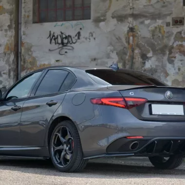 APPENDICI DIFFUSORE POSTERIORE SPORTIVO ALFA ROMEO GIULIA VELOCE CARBON LOOK MAXTON DESIGN
