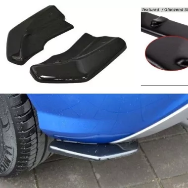 APPENDICI DIFFUSORE POSTERIORE SPORTIVO AUDI Q2 (GA) NERE OPACHE MAXTON DESIGN