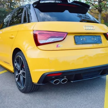 APPENDICI DIFFUSORE POSTERIORE SPORTIVO PER AUDI S1 8X CARBON LOOK MAXTON DESIGN