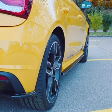 APPENDICI DIFFUSORE POSTERIORE SPORTIVO PER AUDI S1 8X NERE LUCIDE MAXTON DESIGN