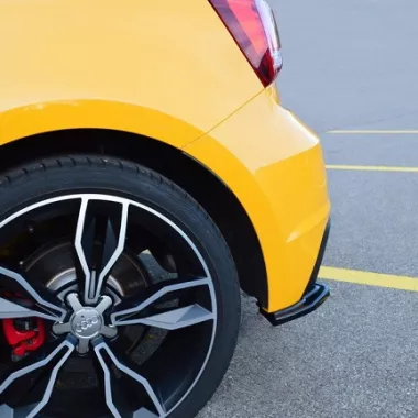 APPENDICI DIFFUSORE POSTERIORE SPORTIVO PER AUDI S1 8X NERE OPACHE MAXTON DESIGN
