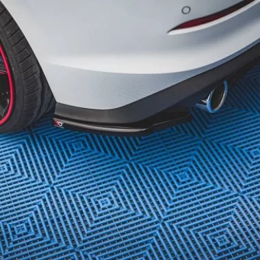 APPENDICI DIFFUSORE POSTERIORE SPORTIVO PER VW GOLF MK8 GTI NERE OPACHE MAXTON DESIGN