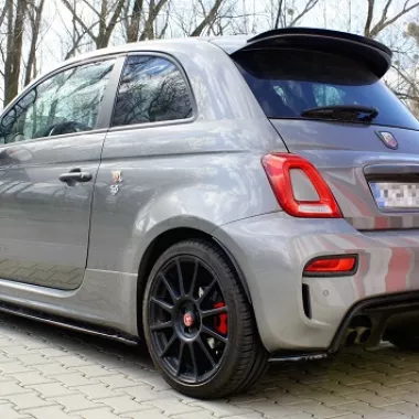 APPENDICI DIFFUSORE POSTERIORE SPORTIVO PER 500 ABARTH RESTYLING CARBON LOOK MAXTON DESIGN
